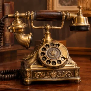 The Royal Windsor Rotary Telephone (1950s Colonial Brass Edition)